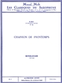 Chanson De Printemps Op.62 No.6 In A Major (tenor Saxophon