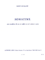 Sonatine (saxophone-alto & Piano)