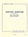 Sonate D'etude (saxophone Solo)