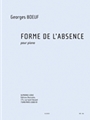 Forme De L'absence (8e) (18') Pour Piano 2 Mains