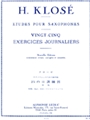 25 Exercices Journaliers Saxophone
