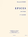 Bernard Andres - Epices Pour Harpe (1er Cahier)