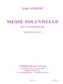 Messe Solennelle Ut Diese Min. Partie De Choeur Sans Accompagnement by Vierne Louis for SATB
