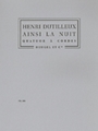 Thus The Night (string Ensemble)