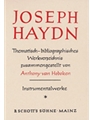 Haydn Thematic Catalog Vol. 1