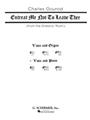 Entreat Me Not To Leave Thee