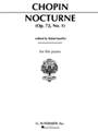 Nocturne  Opus 72 #1 E Minor