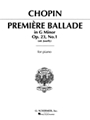 Ballade #1  Opus 23 G Minor