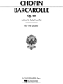 Barcarolle  Opus 60 F# Major