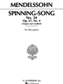 Spinning Song  Opus 67 #4