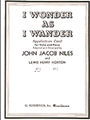 I Wonder As I Wander