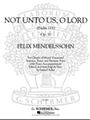 Not Unto Us O Lord