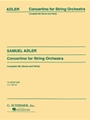 Concertino String Orchestra Set Score And Parts