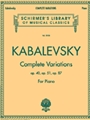 Complete Variations Opp 40, 51, 87