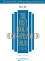 1st Book Of Mezzo/Alto Solos Part 3