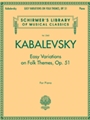 Easy Variations On Folk Themes Opus 51