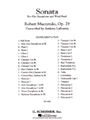 Sonata for Alto Saxophone, Op. 29  score to band accomp
