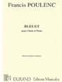 Bleuet Mezzo/piano (poeme De Guillaume Appolinaire)