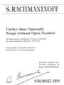 Songs Without Opus Number