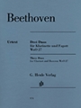 3 Duos For Clarinet & Bassoon  Woo 27