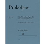 Five Melodies Op. 35a - Violin and Piano Marked and Unmarked String Parts