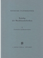 Chorbücher und Handschriften in chorbuchartiger Notierung