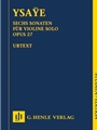 Six Sonatas for Solo Violin