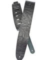 Planet Waves Embossed Leather Guitar Strap, Black