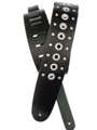 Planet Waves Metal Collection Leather Guitar Strap, Grommet 1