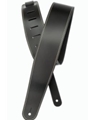 Planet Waves Classic Leather Guitar Strap with Contrast Stitch, Black