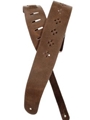 Planet Waves Vented Leather Guitar Strap, Brown Diamonds