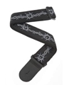 Strap--guitar  Polypro Barbed Wire - Nylon W/leather Ends - 44mm
