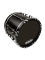 Evans MX1 Black Marching Bass Drum Head, 18 Inch