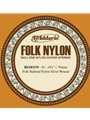 D'Addario BES031W Folk Nylon Guitar Single String, Silver Wound, Ball End, .031