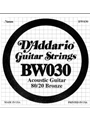 D'Addario BW030 Bronze Wound Acoustic Guitar Single String, .030