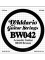 D'Addario BW042 Bronze Wound Acoustic Guitar Single String, .042