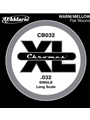 D'Addario CB032 Chromes Bass Guitar Single String, .032