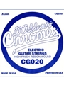 D'Addario CG020 Flat Wound Electric Guitar Single String, .020