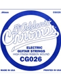 D'Addario CG026 Flat Wound Electric Guitar Single String, .026