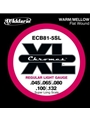 D'Addario ECB81-5SL 5-String Bass Guitar Strings, Light, 45-132, Super Long Scale