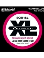 D'Addario ECB81SL Chromes Bass Guitar Strings, Light, 45-100, Super Long Scale