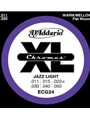 String--guitar  D'addario Chromes - Jazz Light - Nickel/flat
