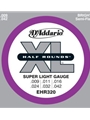 D'Addario EHR320 Half Round Electric Guitar Strings, Super Light, 9-42