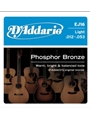 String--Guitar  D'Addario Phosphor Bronz - Light EJ16 - Bronze Wound Acoustic
