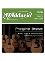 String--guitar  D'addario Phosphor Bronz - Heavy - Bronze Wound Acousti