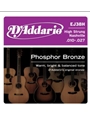 D'Addario EJ38H Phosphor Bronze Acoustic Guitar Strings, High Strung/Nashville Tuning, 10-27