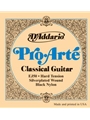 D'Addario EJ50 Pro-Arte Black Nylon Classical Guitar Strings, Hard Tension