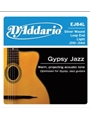 D'Addario EJ84L Gypsy Jazz Acoustic Guitar Strings, Loop End, Light, 10-44