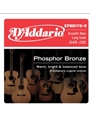 D'Addario EPBB170-5 Phosphor Bronze 5-String Acoustic Bass Strings, Long Scale, 45-130