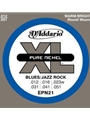 D'Addario EPN21 Pure Nickel Electric Guitar Strings, Jazz Light, 12-52